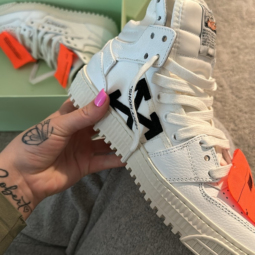 Women’s Off-White size 36 3.0 off court high top sneakers - Picture 4 of 11